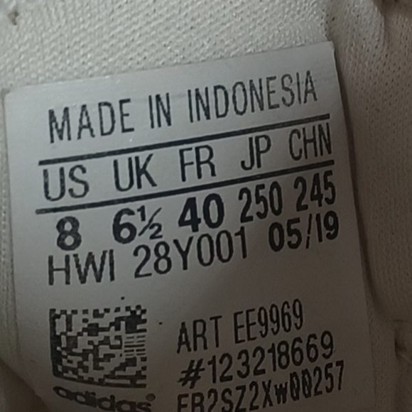 Adidas Cloudfoam Cream Tan Silver Trainers Women's Size 8 Sneakers - Picture 10 of 10